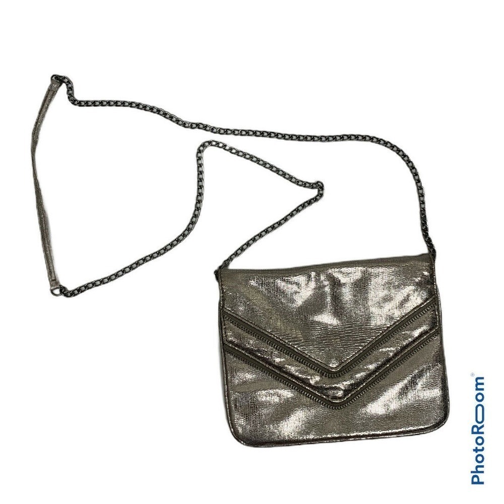 Style & Co Envelope Clutch Chain Metallic Purse